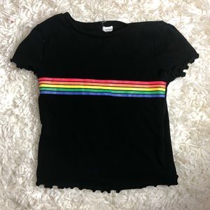 Cropped Lettuce edge tee